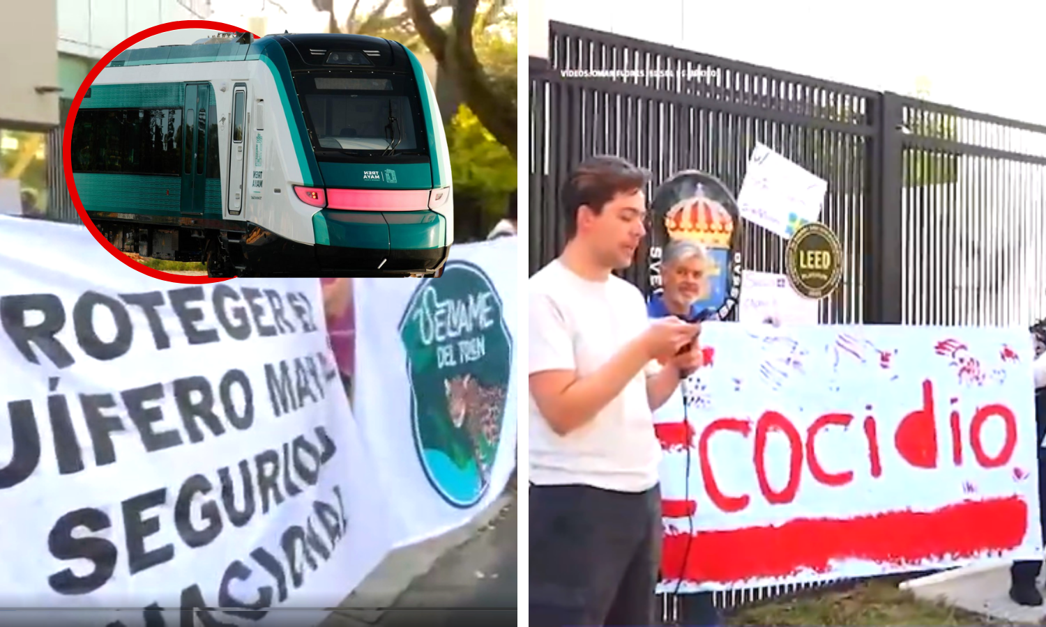 Protestan Contra El Tren Maya En Embajada De Suecia En M Xico