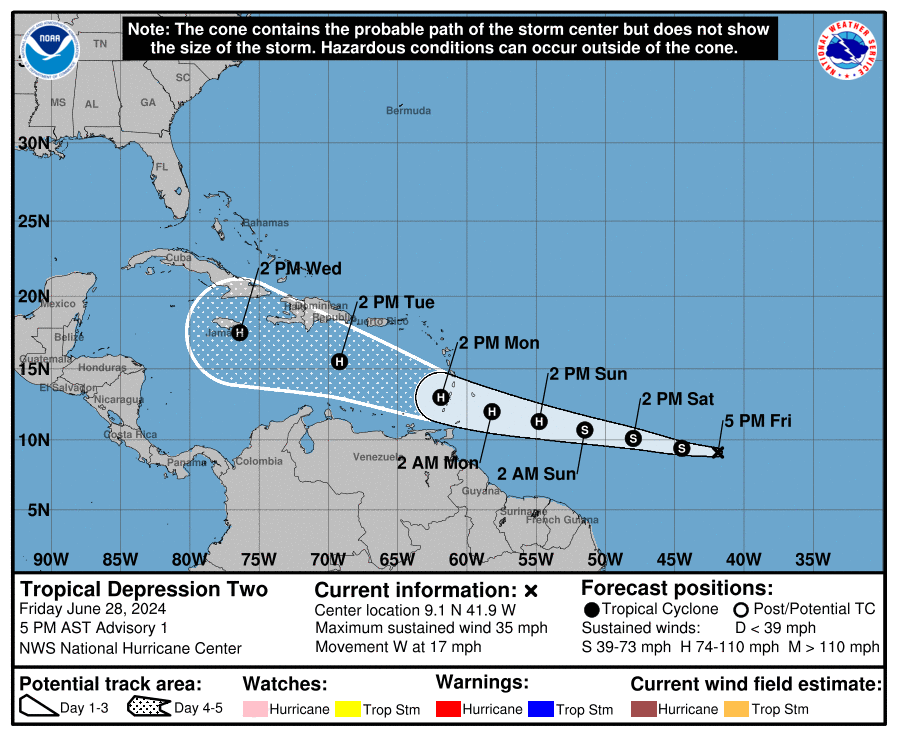 Se Forma El Segundo Cicl N Tropical En El Atl Ntico Ser A La Tormenta