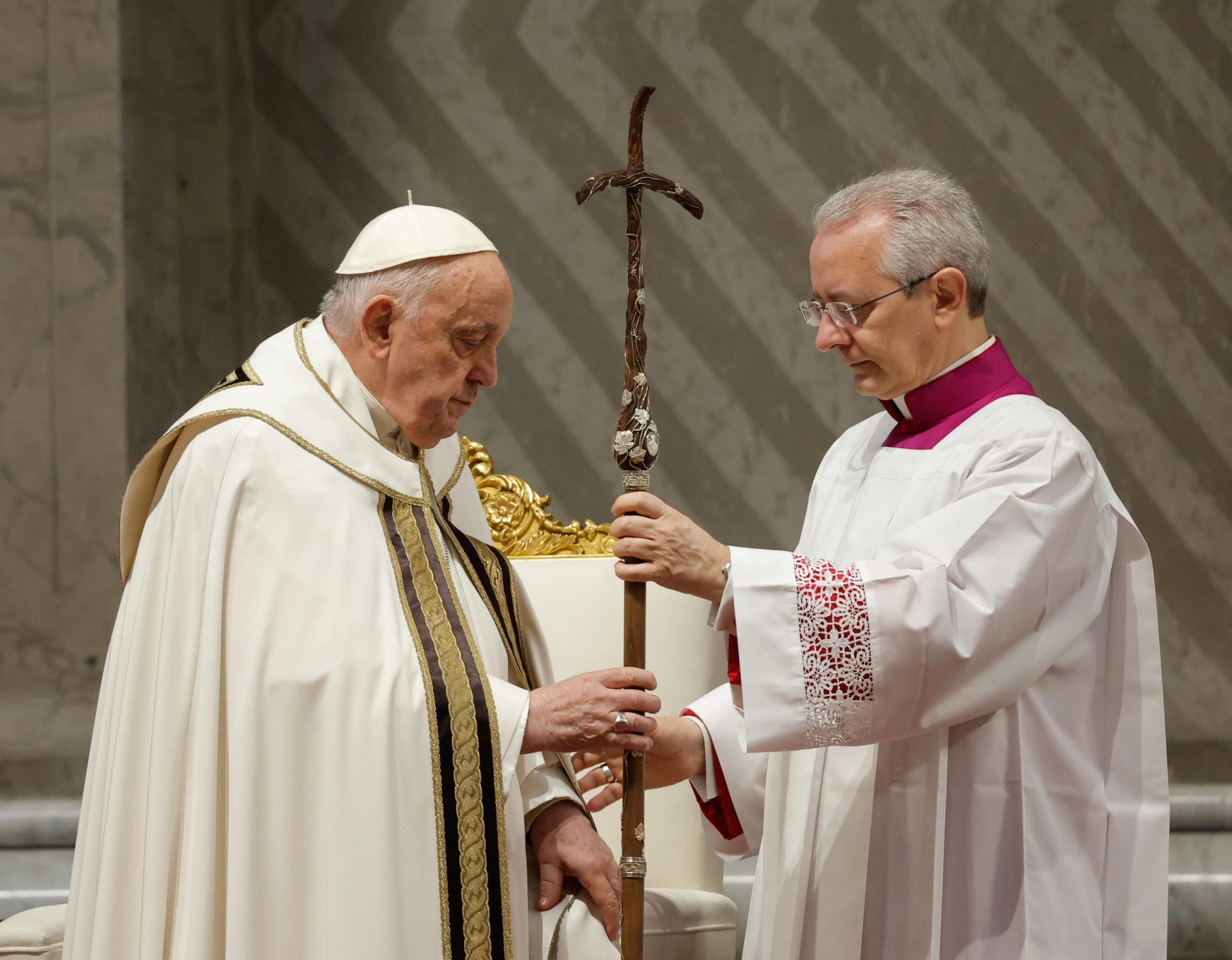 The Pope leads the Chrism Mass at the Vatican