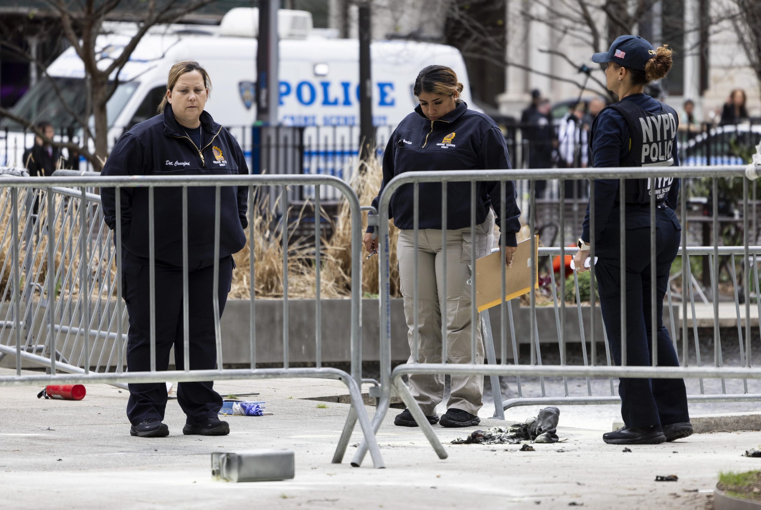 Man who blew himself up at the gates of Trump’s trial dies