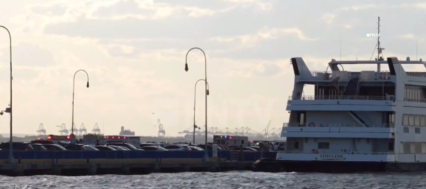 Six stabbed in gang attack on boat at Brooklyn military dock