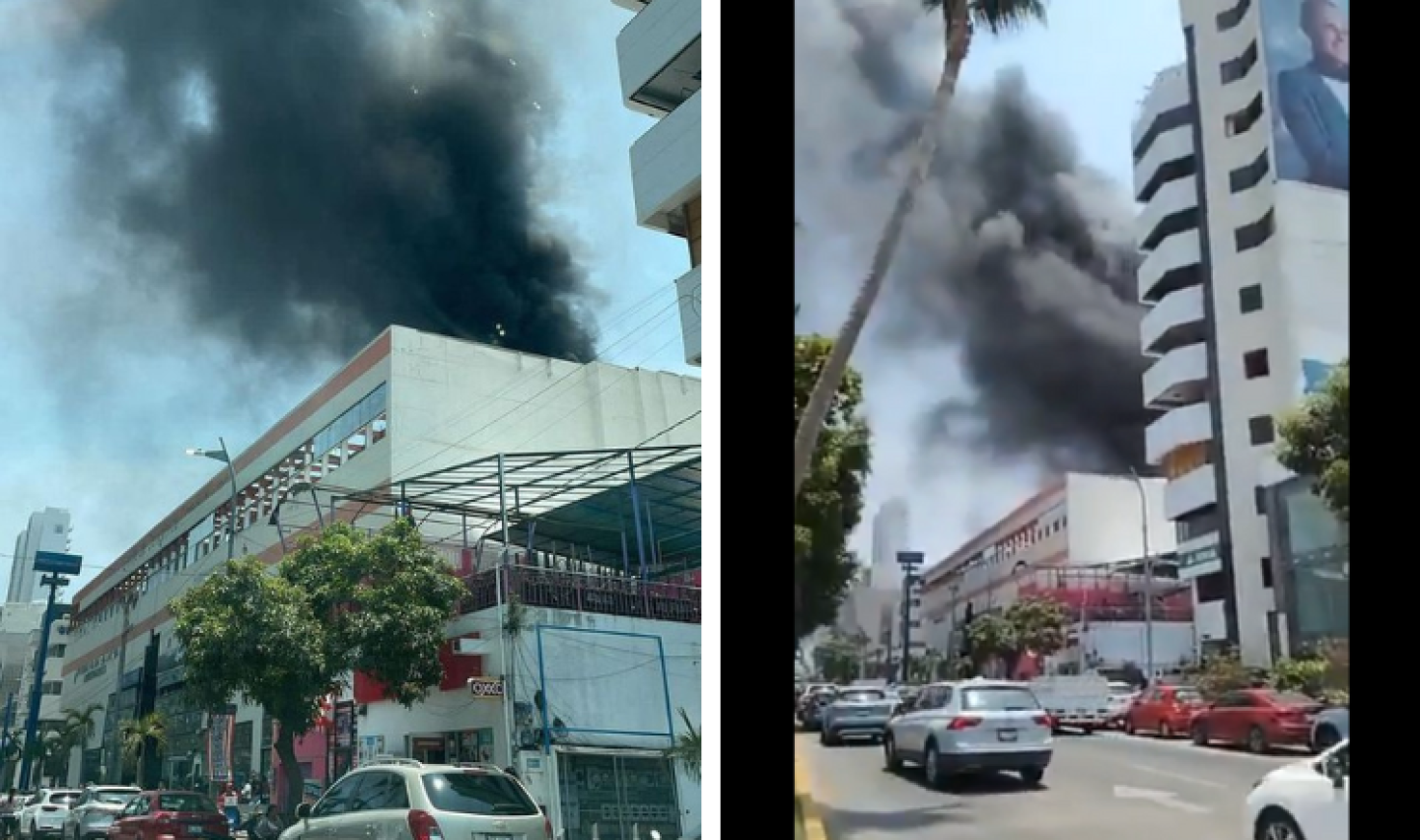 Fire at the Copacabana Convention Center in Acapulco (VIDEO)