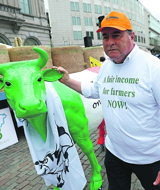 Protests in European dairy sector