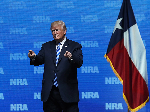 Trump warns his followers: gun rights are at stake in November