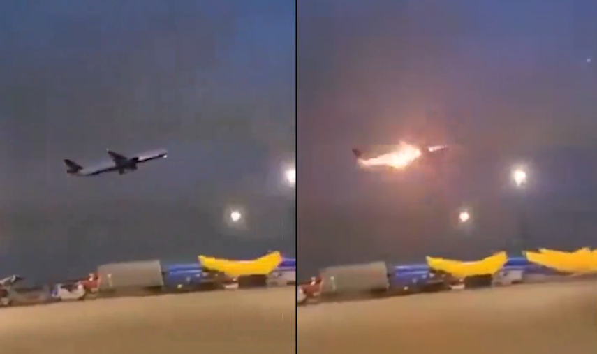 Aircraft catches fireplace in mid-flight with 389 passengers on board (VIDEO)