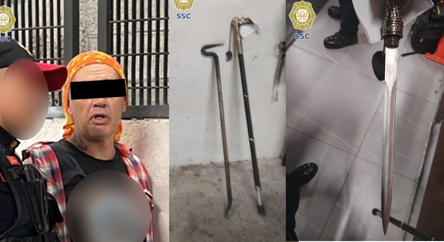 Man arrested for threatening a woman with a sword cane at Cetram