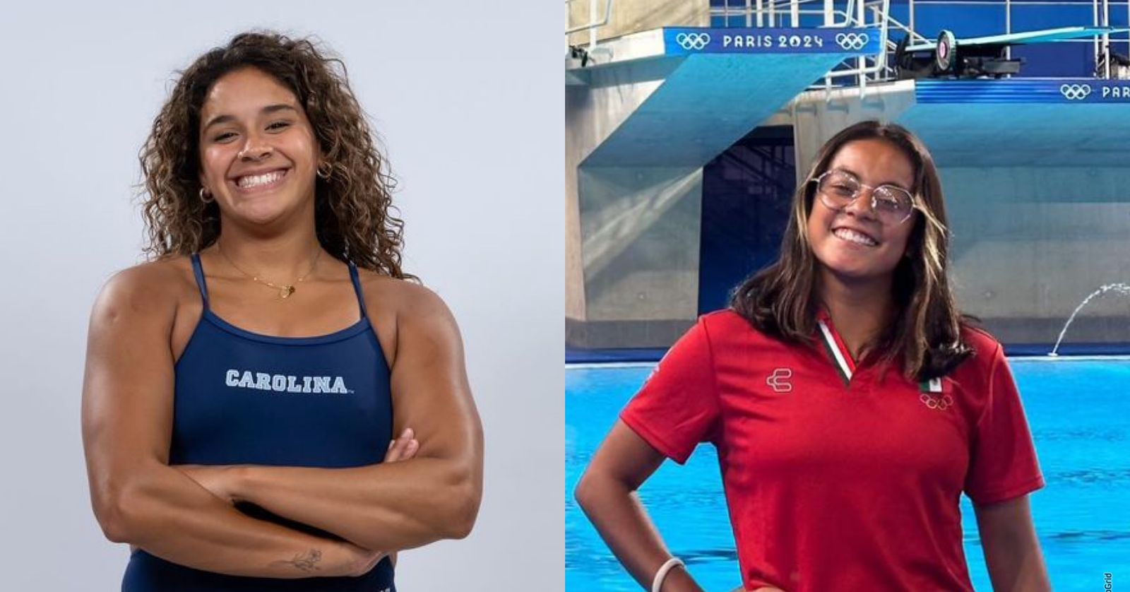 Aranza Vázquez and Alejandra Estudillo, in the 3-meter springboard semifinal