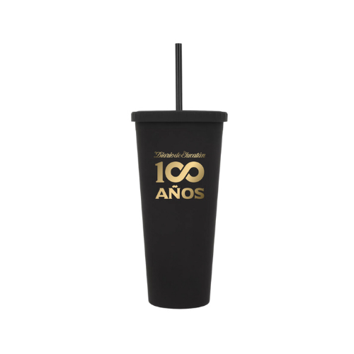 vaso edicion especial de aniversario 100 de Diario de Yucatan