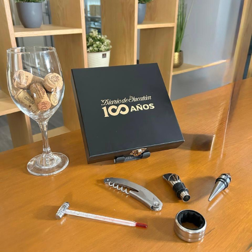 set de vinos edición especial de aniversario de Diario de Yucatán