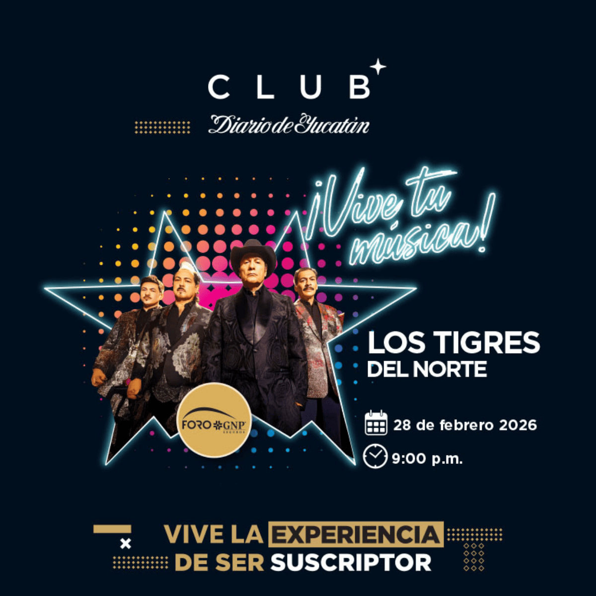 Los tigres del norte en Mérida, en Foro GNP Seguros